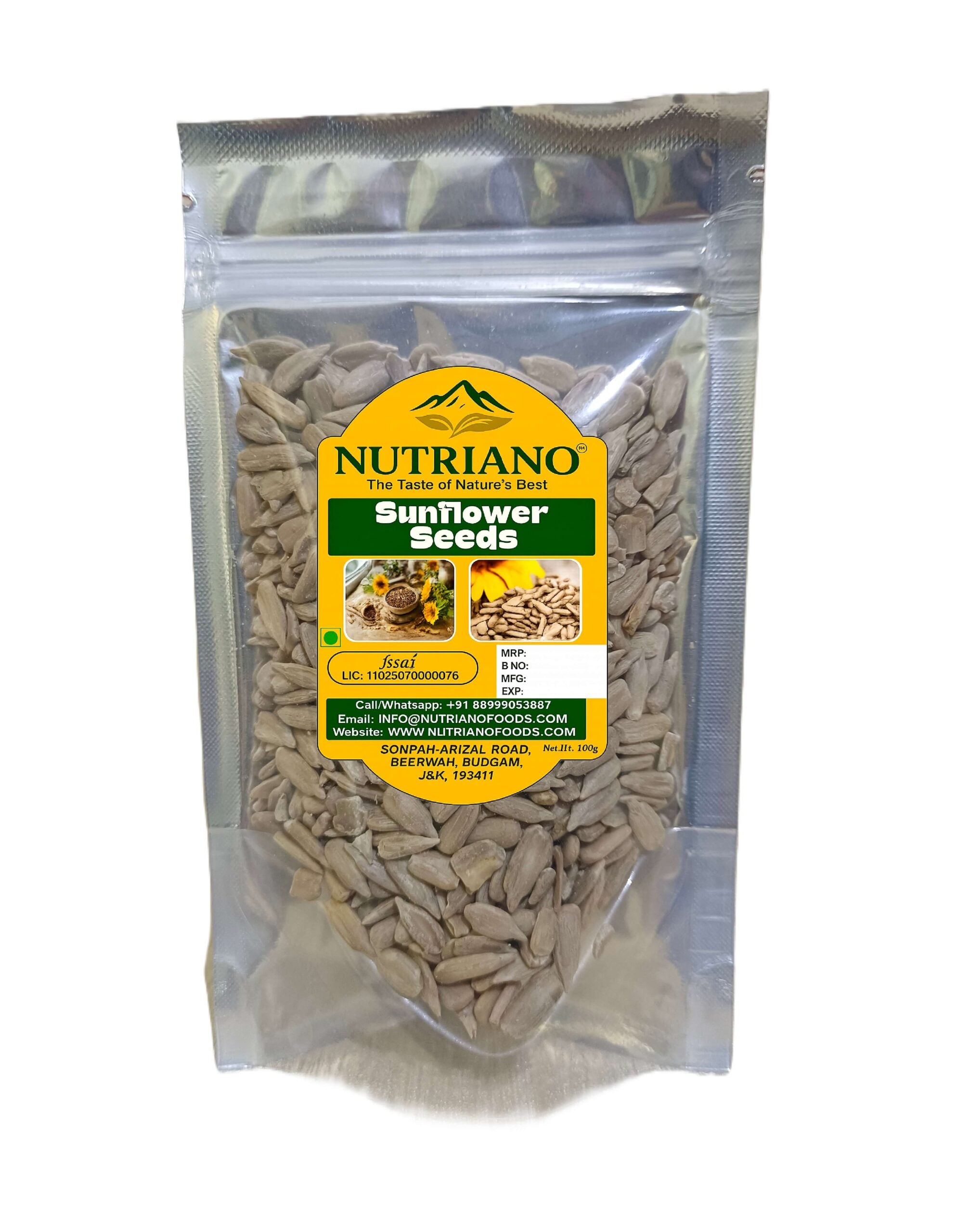 Nutriano Premium Sunflower Seeds-100g